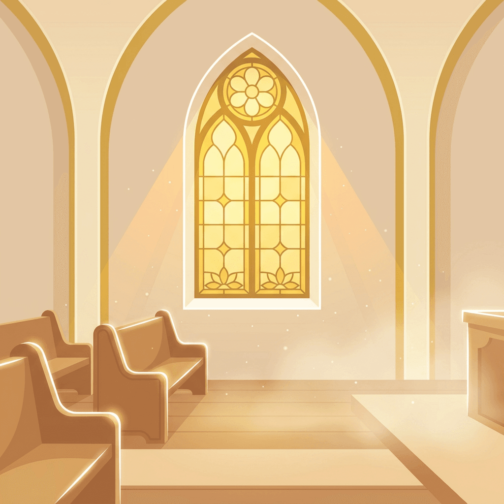 Hands clasped in soft prayer light